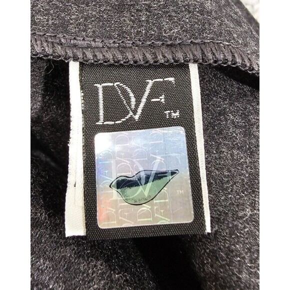 Diane von Furstenberg Sheath Dress Wool Felted Jersey Gray Quiet Luxury XXS - Picture 4 of 16